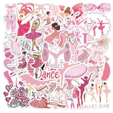 Imagem de Adesivos, 50 unidades/lote, balés, vinil impermeável, adesivos de anim