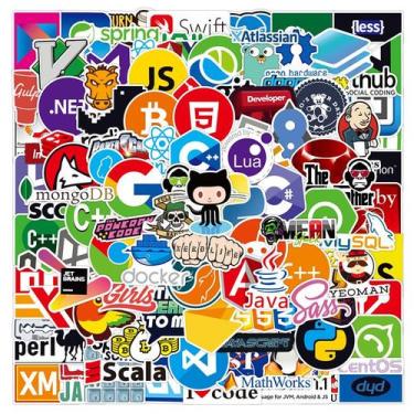 Imagem de Adesivos: 108 unidades/lote, programadores, programadores, vinil imper
