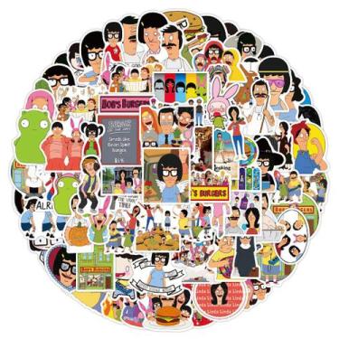 Imagem de Adesivos Bobs Burgers Anime, pacote de 100 peças, desenho animado deco