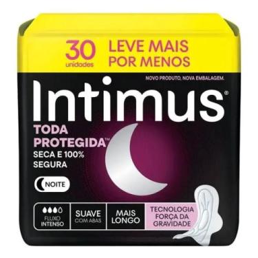 Imagem de Absorvente Intimus Noturno Toda Protegida Cobertura Suave Com Abas 30 