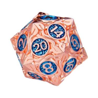 Imagem de Conjunto De Dados Metálicos Coloridos Premium Para Jogos De RPG De Mes