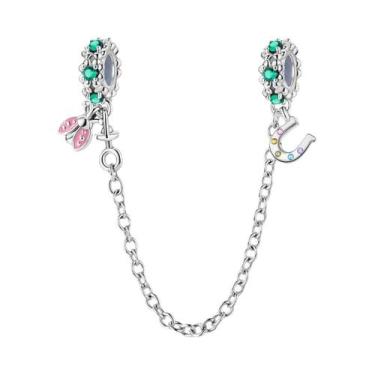 Imagem de Pingentes De Prata Esterlina 925 Sol E Lua Com Corrente De Segurança P