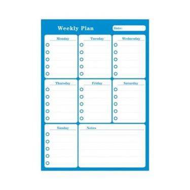 Imagem de Quadro Magnético A3 Para Geladeira: Calendário Semanal E Mensal, Lousa