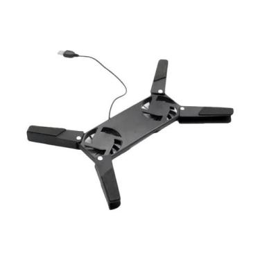 Imagem de Base De Resfriamento Dobrável Para Laptop Com Ventiladores Duplos Alim
