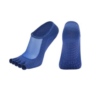 Imagem de Meias De Yoga E Pilates Antiderrapantes Para Mulheres, Com Dedos Abert