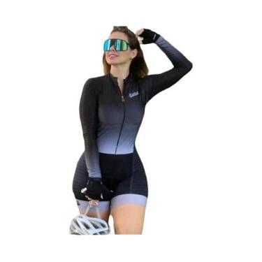 Imagem de Conjunto De Ciclismo Feminino De Manga Longa Com Design De Macaco Para