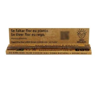 Imagem de Caixa Seda Bem Bolado King Size Brown Slim 50 Livretos