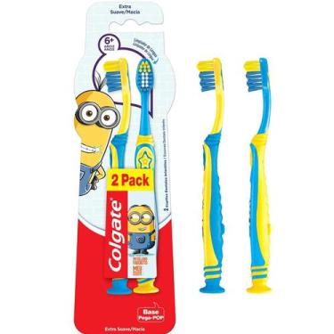Imagem de Escova Dental Infantil Smiles Minions 6+  2 unidades  Colgate