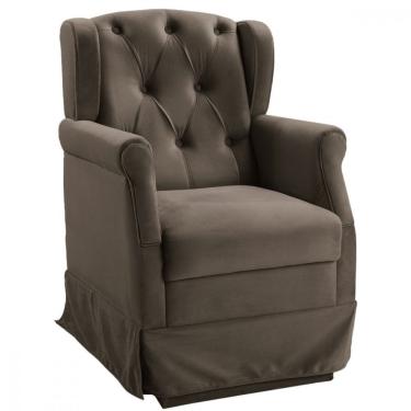 Imagem de Poltrona De Amamentação Balanço Ternura Suede Castor Star Confort