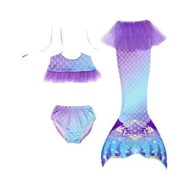 Imagem de Maiô De Sereia Para Meninas De 4 a 13 Anos, Fantasia De Sereia Para Pr