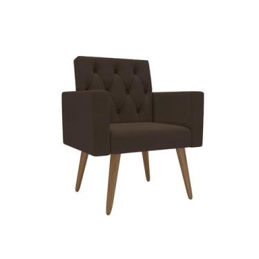 Imagem de Poltrona Decorativa Capitonê Confortável Para Recepção - Móveis Mafer,