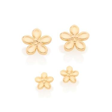 Imagem de Kits Brinco Rommanel 526221/526423 Dourado Cor:Dourado, Dourado