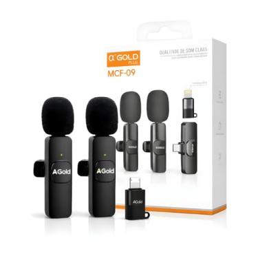 Imagem de Microfone de Lapela Sem Fio USB-C Duplo para Celular, Kit 2 Microfones com Redução de Ruído, Plug & Play, Ideal para Gravação de Vídeos, Lives, Podcast e Entrevistas