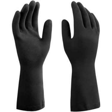 Imagem de Luva De Latex Anti-derrapante Preta Safetex Pro 157 Tamanho G - Pa2766