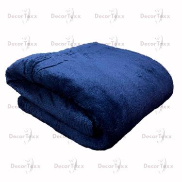 Imagem de Cobertor Manta Casal 2 e 00x1 e 80 Microfibra Fleece Soft 100% Poliéster Toque Suave Az...