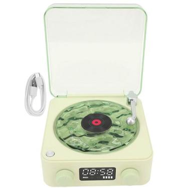 Imagem de Caixa de Som Toca Disco Vinil Vitrola Blluetooth Cartao Tf Usb Portati