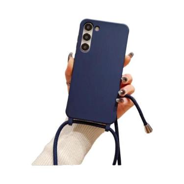 Imagem de Capa De Silicone Fosca Com Alça Transversal Para Samsung S24 S23 Ultra