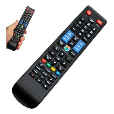 Imagem de Controle Remoto Compatível Com Samsung Tv Led Com 2 Pilhas - Genérica