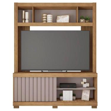 Imagem de Estante Para Tv Até 65 Polegadas Cinne Caemmun Lamina Mel/cacao