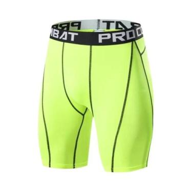 Imagem de Shorts De Compressão Para Musculação Masculina, Leggings Elásticas Par