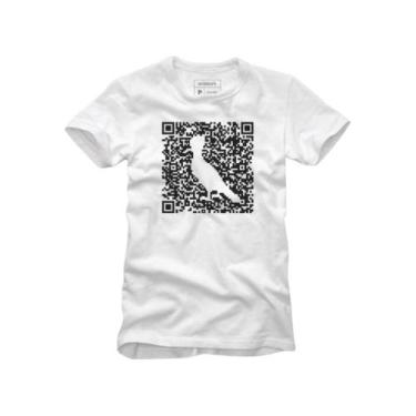 Imagem de Camiseta Basica Greenk Qr Code Leve Conforto Reserva, Branco, P