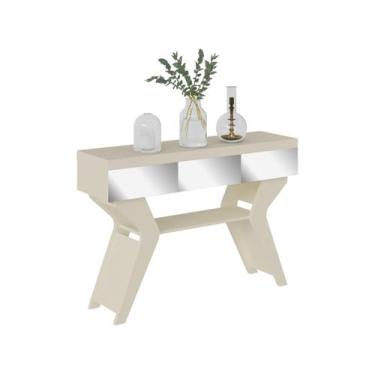 Imagem de Aparador Com Espelho Artely Houston Cor Off White, Off White