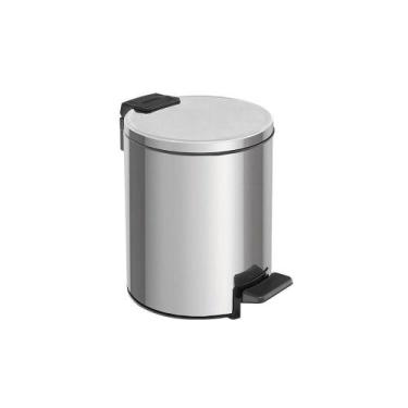 Imagem de Lixeira Tramontina Loop Com Pedal 3l Redonda Inox Polido