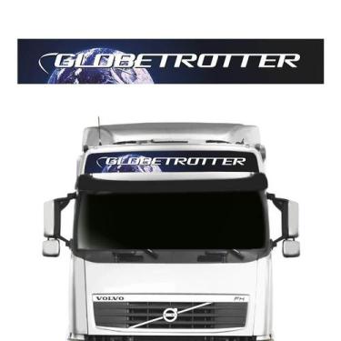 Imagem de Faixa Globetrotter Volvo FH NH FM Adesivo Quebra-Sol Teto - SPORTINOX