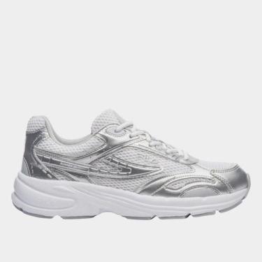 Imagem de Tênis Fila Runner 2k Feminino, Prata, Branco, 37