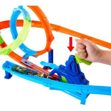 Imagem de Hot Wheels Pista STUNT TRACKS Ciclone de Lançamento Rapido