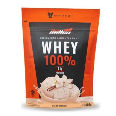 Imagem de Whey 100% Refil 900g Sabor Baunilha - NEW MILLEN