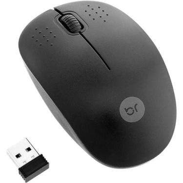 Imagem de Mouse Sem Fio Nano Receptor USB-2.0 Preto 404 - Bright
