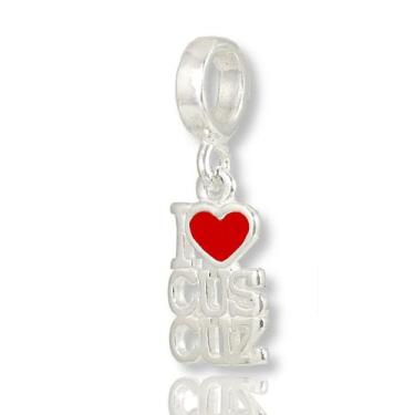 Imagem de Berloque Charms Eu Amo Cuscuz Prata Legitima - Lojas La+Ny, Prata, 2