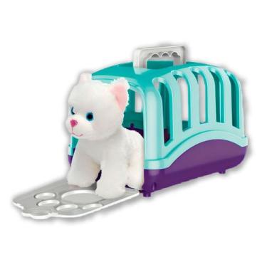 Imagem de Brinquedo Maleta De Transporte C/ Pelúcia Gato F00569B - Fun