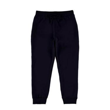 Imagem de Calça Infantil Menina Moletom Malwee 1000085541, Preto, 4