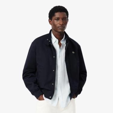 Imagem de Jaqueta Harrington em Sarja Repelente à Água - Lacoste, 54, Azul marin