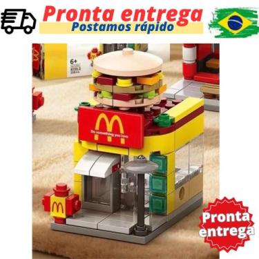 Imagem de Mini Blocos de Montar Mac Donald s 118 peças Brinquedo Educativo e Col