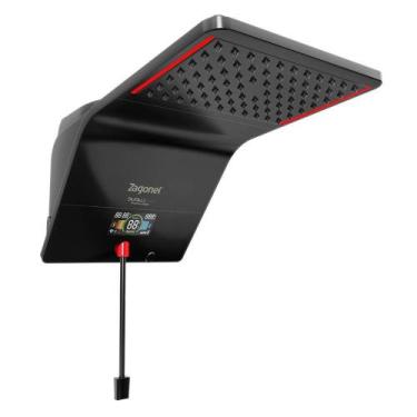 Imagem de Ducha Chuveiro Eletrônico Zagonel Ducali Premium Digital Preto - 220V