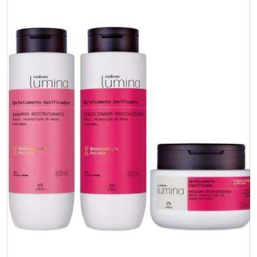 Imagem de Kit de tratamento linha lumina cabelos quimicamente danificados (shamp
