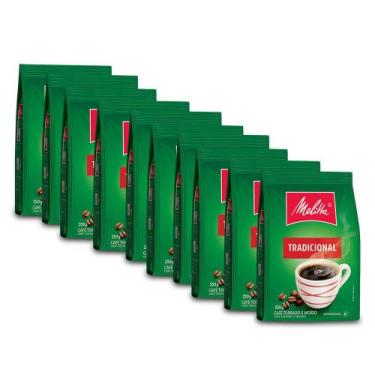 Imagem de Café Moído Melitta Tradicional Kit 10 Pacotes de 250g