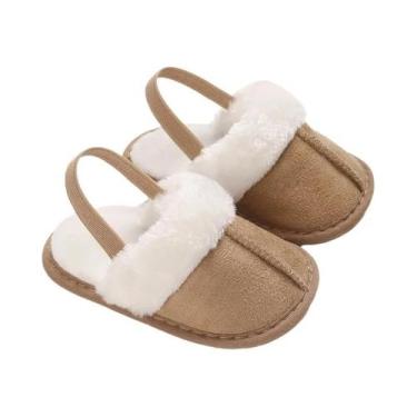 Imagem de Sapatos De Caminhada Para Bebês Em Algodão, Quentes E Macios, Solado D