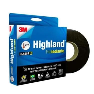 Imagem de Fita Isolante 3M Highland  19 mm x 20 m