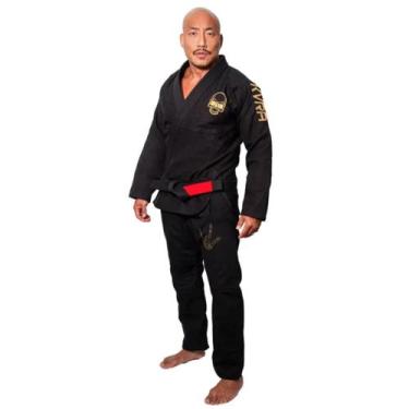 Imagem de Kimono Jiu Jitsu KVRA The X Preto A4