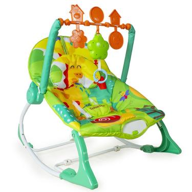 Imagem de Cadeira de Descanso Musical para Bebê Nina com Balanço Vibração e Mobile Colorido Galzerano