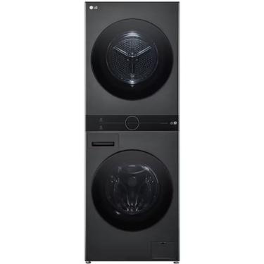 Imagem de Lava e Seca LG WK14BS6 Torre Washtower 14kg 10kg AI DD Turbowash360 Steam Preta Inox 110V