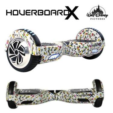 Imagem de Skate Eletrico 6,5 Mickey Mouse Branco HoverboardX Smart