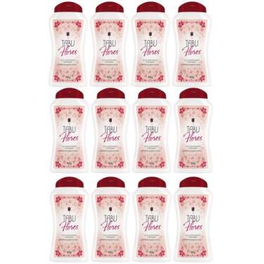 Imagem de Kit 12 Talco Desodorante Perfumado Tabu Flores 100G - Dana