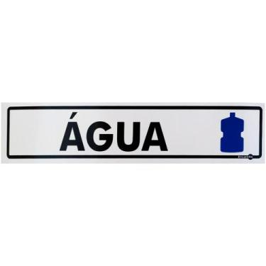 Imagem de Placa Sinalização Água 6,5x30cm - Encartale