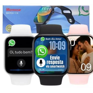 Imagem de Smartwatch Microwear W11X Relógio Inteligente 46mm Bluetooth Chamadas 