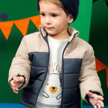 Imagem de Jaqueta Masculina Puffer Masulina Baby em Nylon LUC.BOO Tamanho:3Cor:B